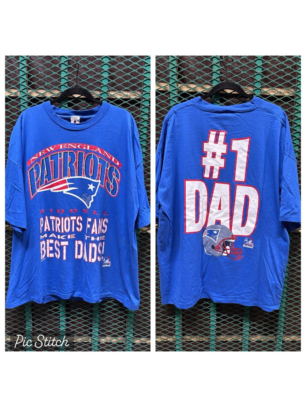 RARE Vintage New England Patriots 1997 Shirt 3XL #1 Dad T Shirt Single Stitch